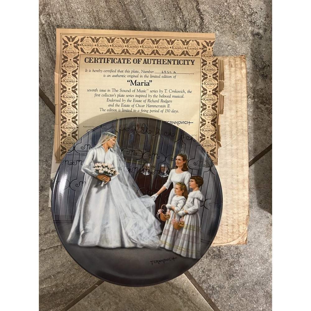 6 EDWIN KNOWLES THE SOUND OF MUSIC COLLECTORS PLATES COMPLETE SET LOT COAS*BOXES - Picture 8 of 14